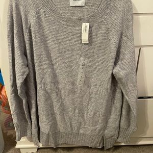 Women's gray sweater long sleeve size large